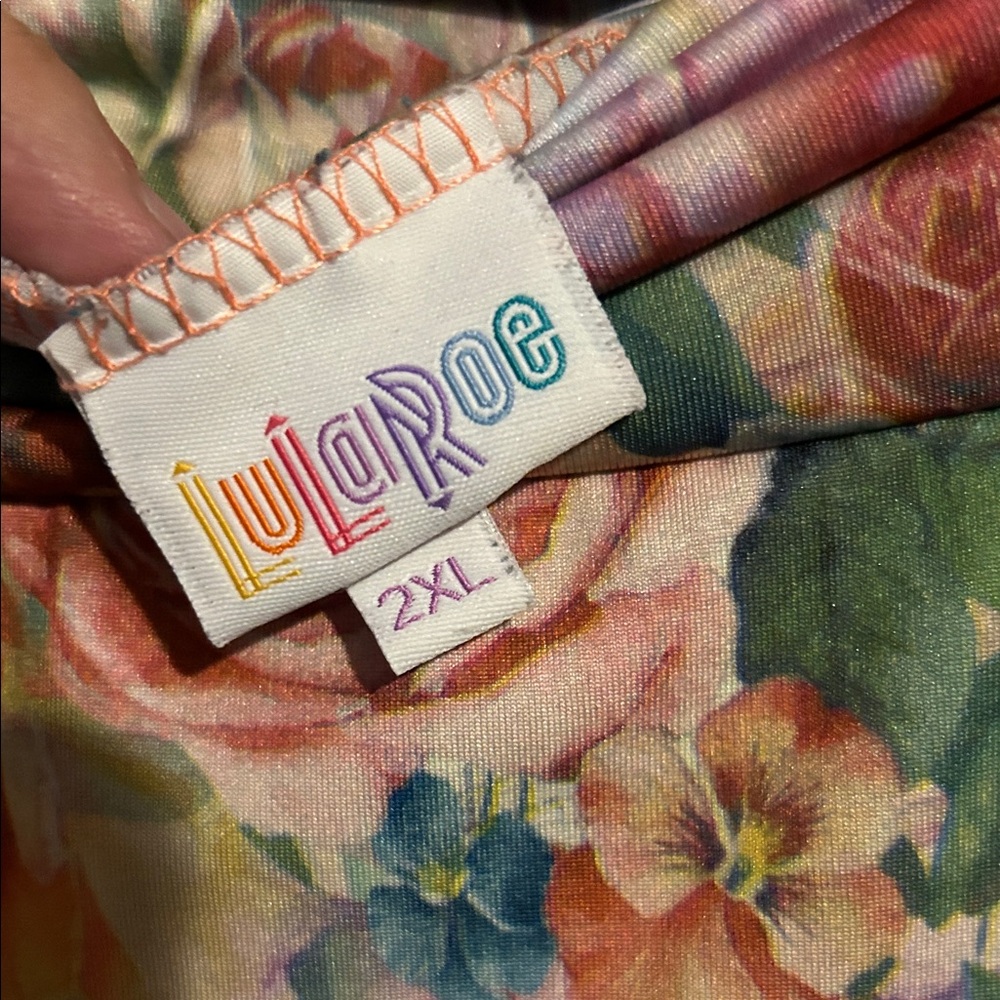 LuLaRoe Floral Maxi Skirt - Multicolor - Picture 2 of 4